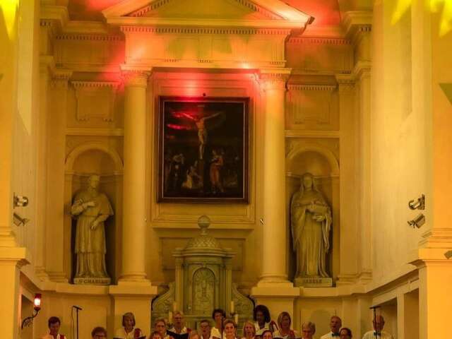 Concert de chorale dans l'église de Solières