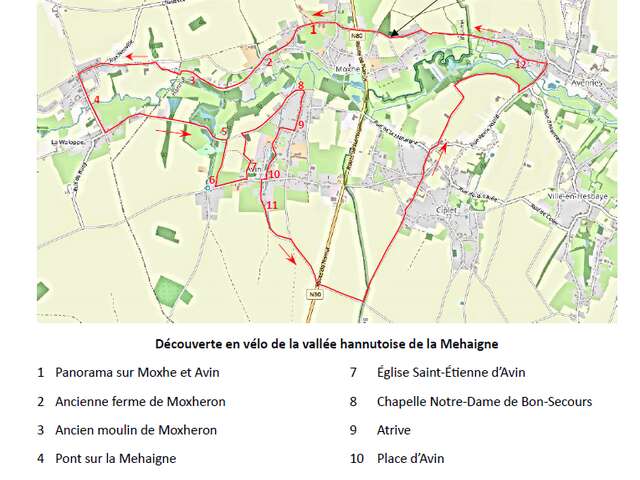 Balade vélo guidée de la vallée hannutoise de la Mehaigne