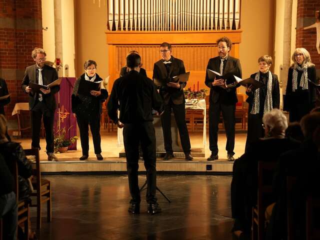 Concert de Melting Vox à la collégiale d'Amay