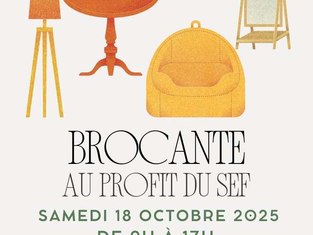 Brocante au profit du Sef