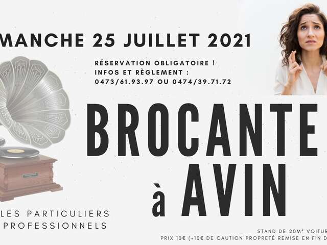 Brocante nocturne à Avin