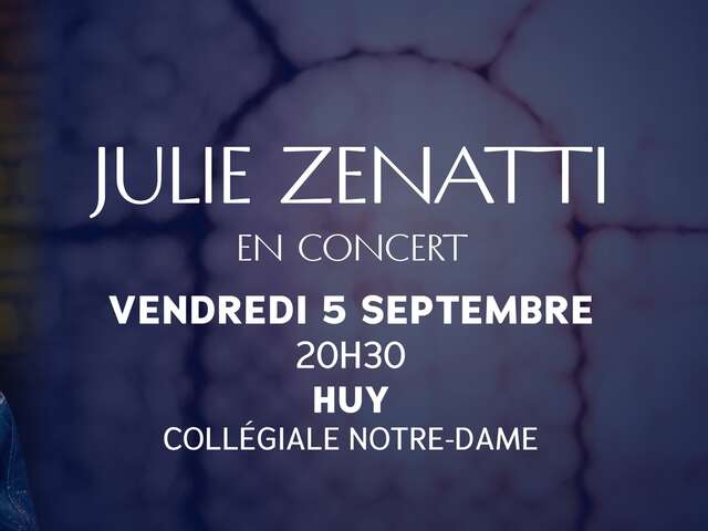 Julie Zenatti en concert à la Collégiale