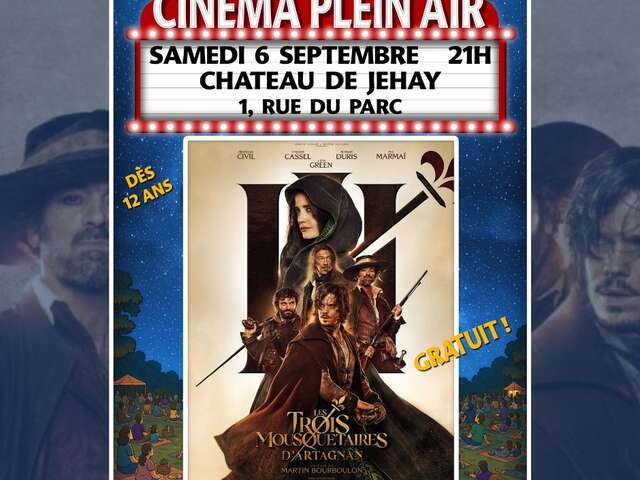 Cinéma en plein air - Les trois mousquetaires : D'Artagnan