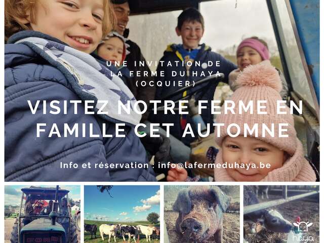 Les visites famille de la ferme du Haya