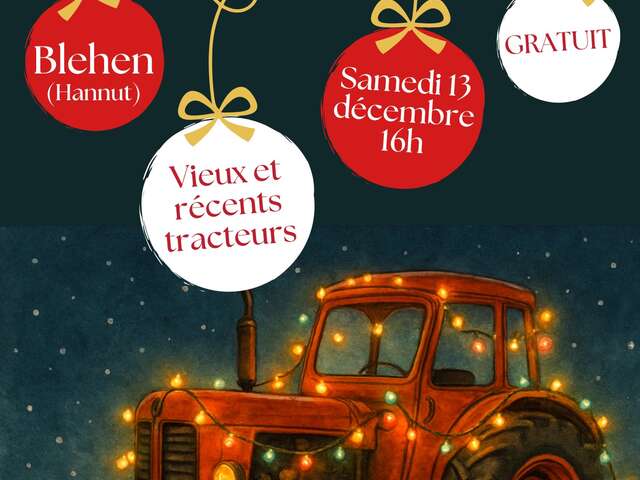 Parade de tracteurs illuminés