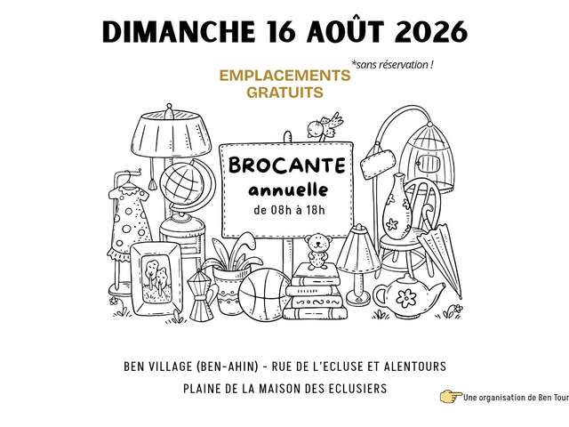 Brocante annuelle de Ben Tournesol