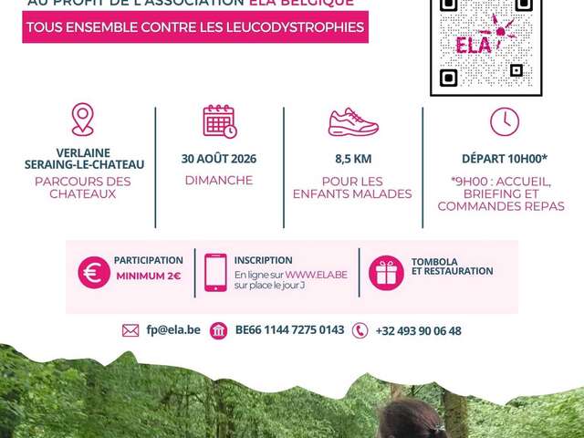 Première marche caritative ELA Belgique