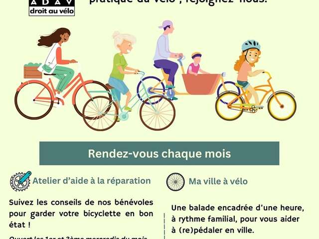 BALADE CYCLO | "Ma ville à vélo" avec l'ADAV