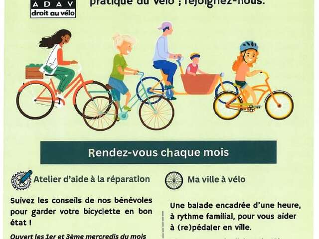 ATELIER | L'ADAV vous aide à réparer votre vélo !