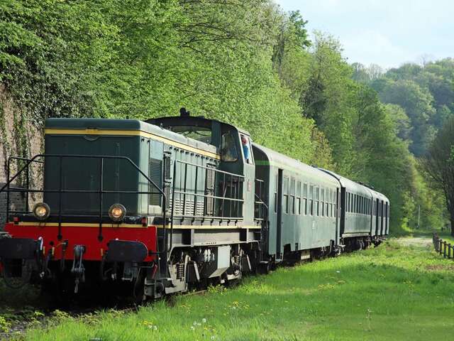 TRAIN TOURISTIQUE | Voyage en locomotive diesel et voitures années 30 ou 60