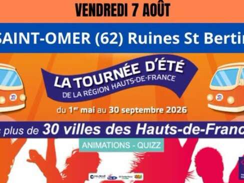 ANIMATION | "La Tourné d'été" des Hauts-de-France passe aux Ruines St-Bertin !