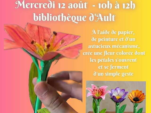 Activité ludique manuelle : "Atelier Fleurs magiques"