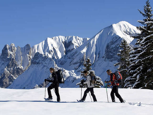 Wandern mit Schneeschuhen: die Wanderrouten