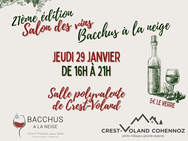 21ème Salon des Vins Bacchus à la Neige