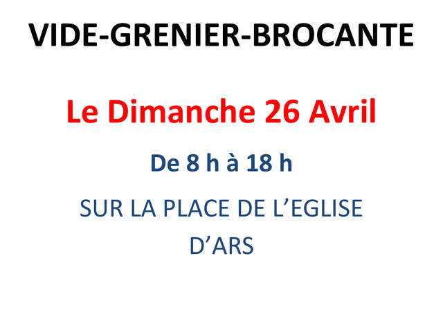 Ars-Naucelles flea market