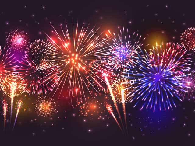 Feu d'artifice de Noël