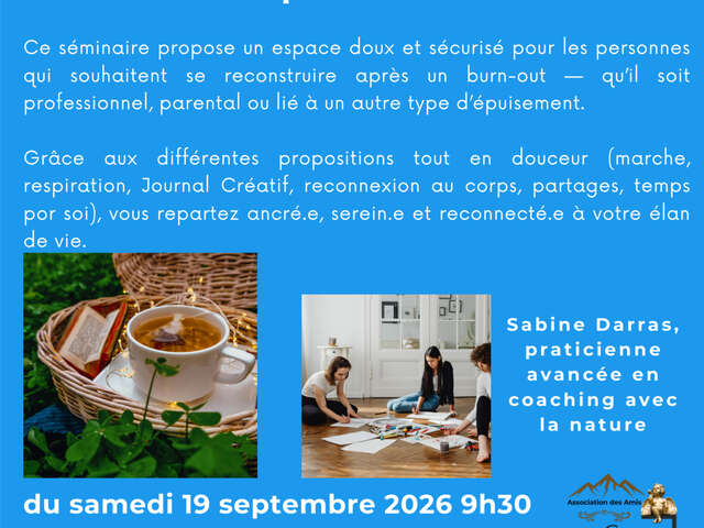 Séjour "Rebondir après un burn-out" au Centre Culturel de la Gorge