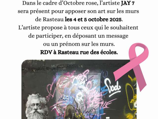Straatkunst - Roze oktober