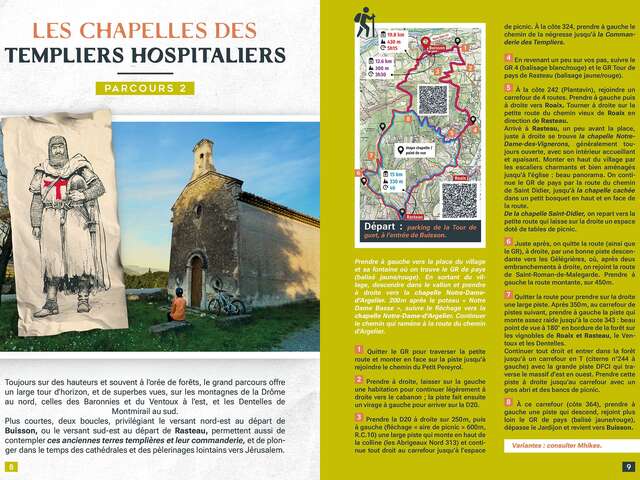 A la rencontre des Templiers Hospitaliers - Grande boucle - Départ Buisson