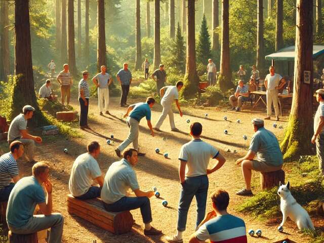 Petanque-Wettbewerb in Doppelpack Erinnerung Gaglio
