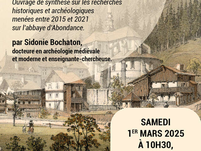 Book presentation: Notre-Dame d'Abondance, an abbey of canons regular (12th-19th centuries)