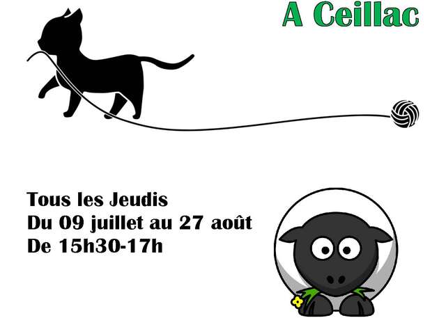 Atelier création d'animaux en pompons de laine
