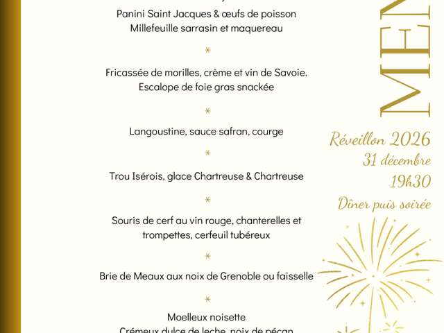 Le réveillon du 31 au Madame