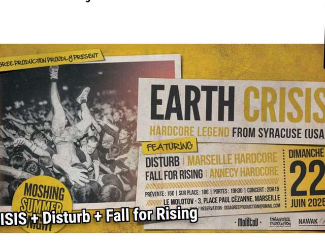 Earth crisis + Disturb + Fall for rising