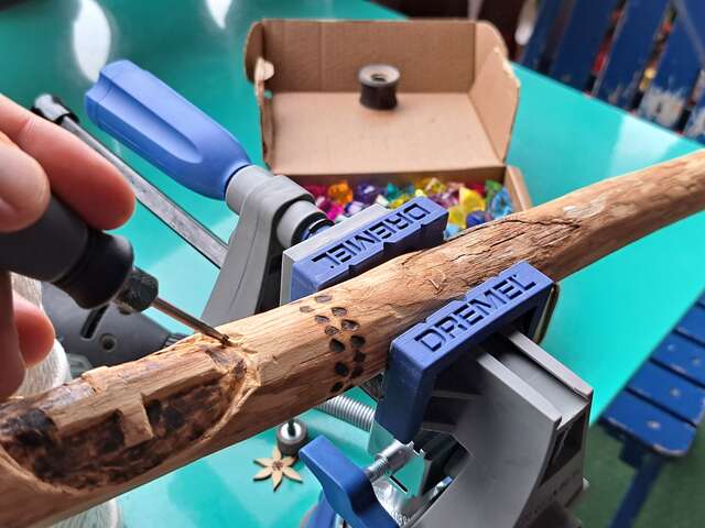 Personnalisation d'un bâton de marche