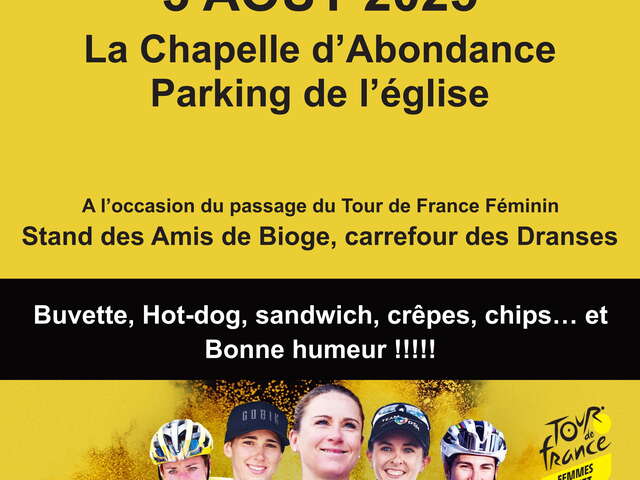 Espace buvette - restauration : passage du Tour de France Féminin