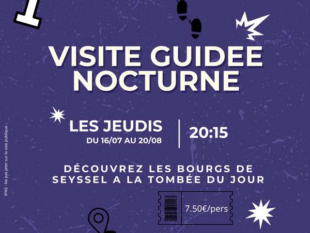 Visite guidée nocturne de Seyssel