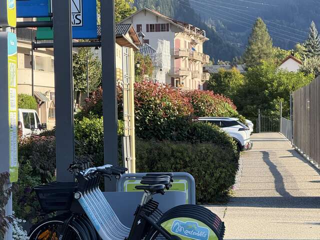 Borne MontenVélo - Piscine de Saint-Gervais