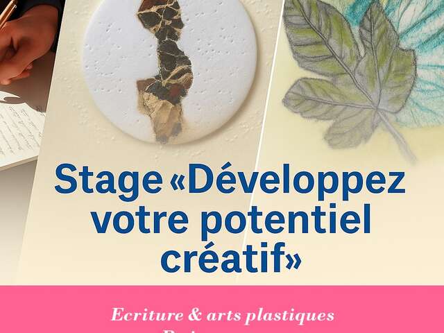 Stage créatif 3 matinées à Anduze : expression artistique, recyclage créatif, écriture...