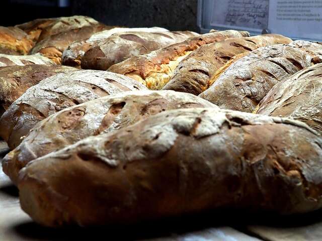 Cuisson du pain au four communal de Fontgillarde