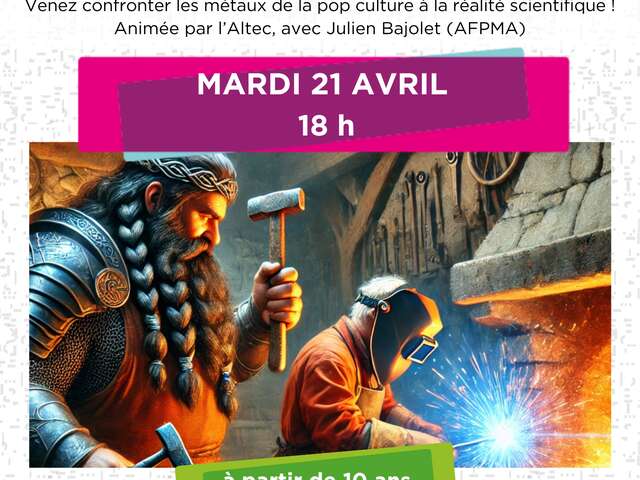 Soirée quiz métaux fantastiques : entre fiction et science