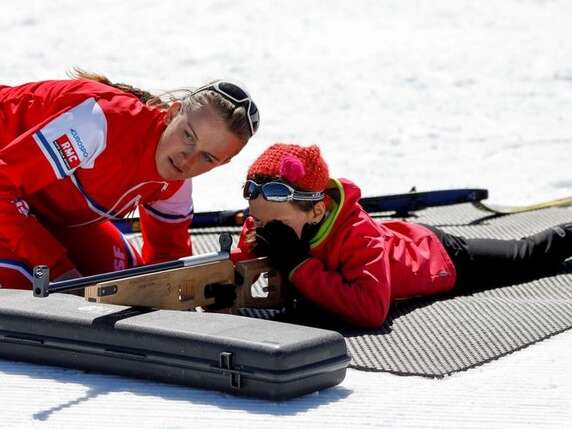 Biathlon avec l'ESF