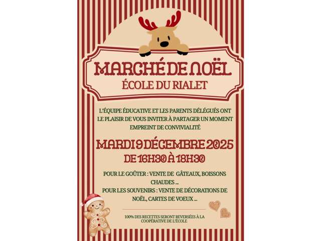 Marché de Noël à l'Ecole du Rialet