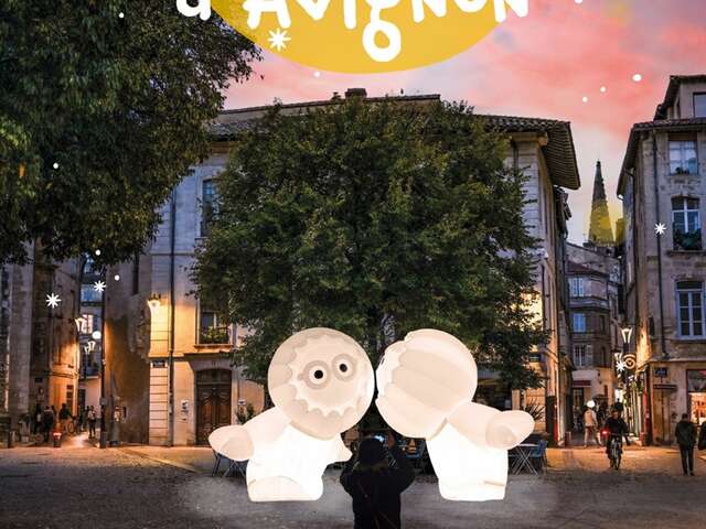 Illuminazioni natalizie della città - Gli Anooki ad Avignone