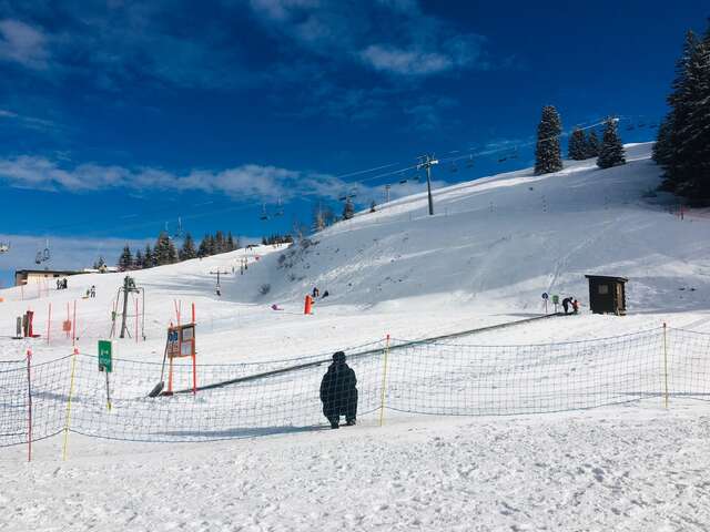 Zones de ski débutant au Collet