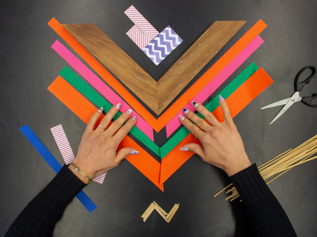 Atelier explorer le motif du chevron