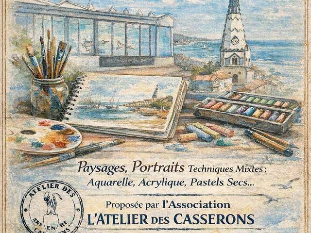 Exposición de la asociación Atelier des Casserons - Carnets de Voyage & Peintures