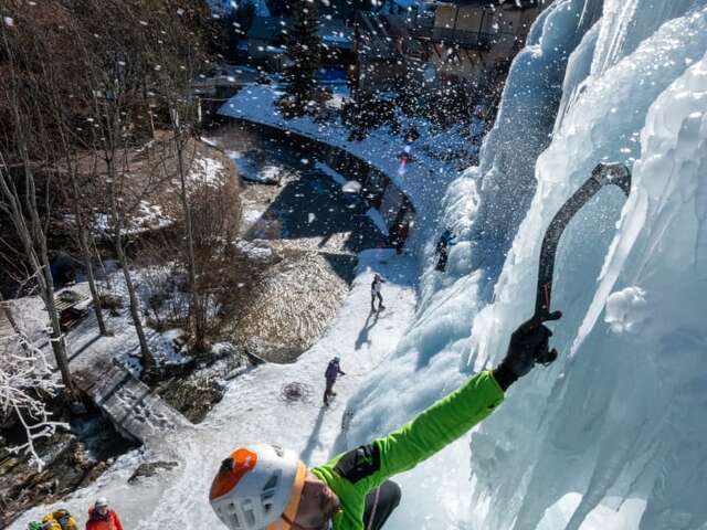 Animation découverte cascade de glace