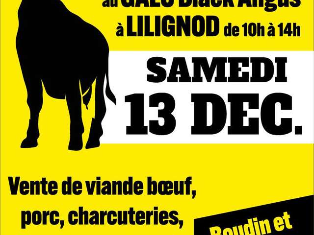 Marché de producteurs au GAEC Black Angus à Lilignod