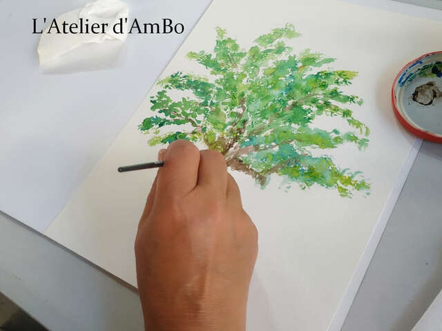 Atelier d'initiation à l'encre de chine - Atelier d'Ambo
