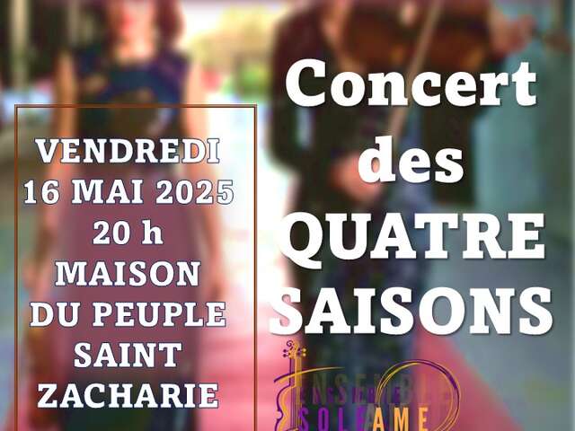Concert "Les Quatre Saisons" du quintet Soleâme