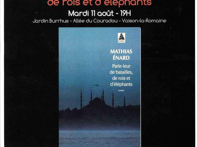 Lecture 'Parle-leur de batailles, de rois et d'éléphants' - Les capsules d'Hadrien 2000