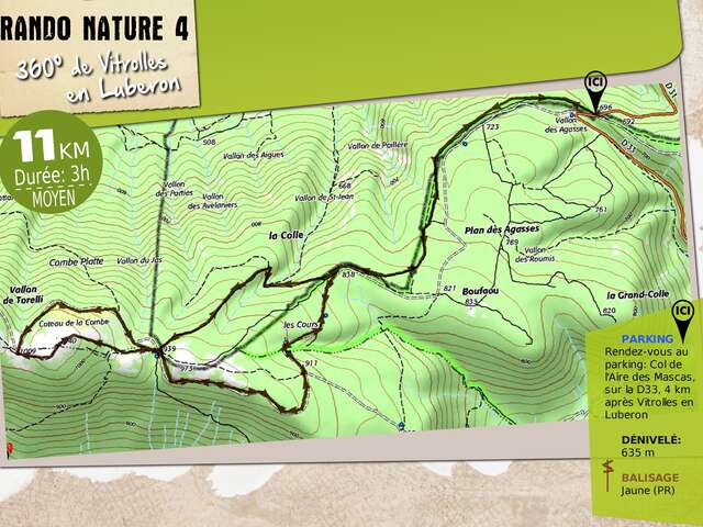Rando: Panorama à 360° à Vitrolles en Luberon