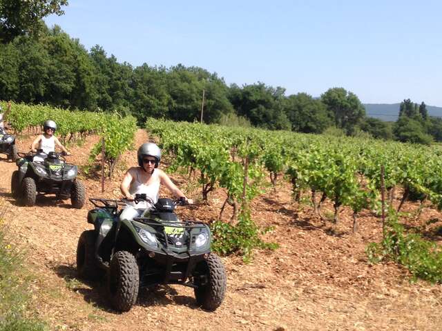 Quad-Tour und Weinprobe im Château de l'Aumérade mit Quad Var
