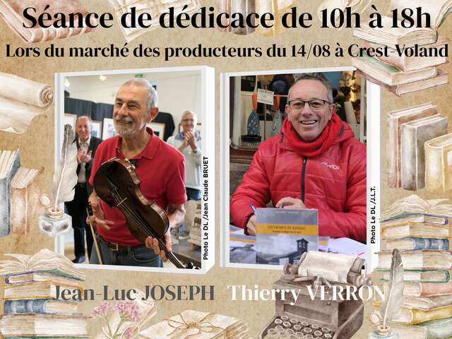 Séances de dédicaces de Jean-Luc Joseph et de Thierry Verron