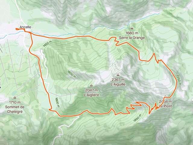 Parcours Trail Le Piolit n°1
